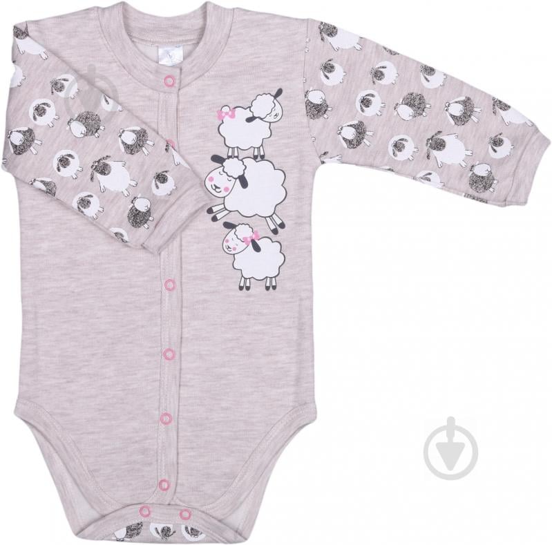 Боді дитяче для дівчинки Baby Veres Sheep heat р.68 коричневий - фото 1