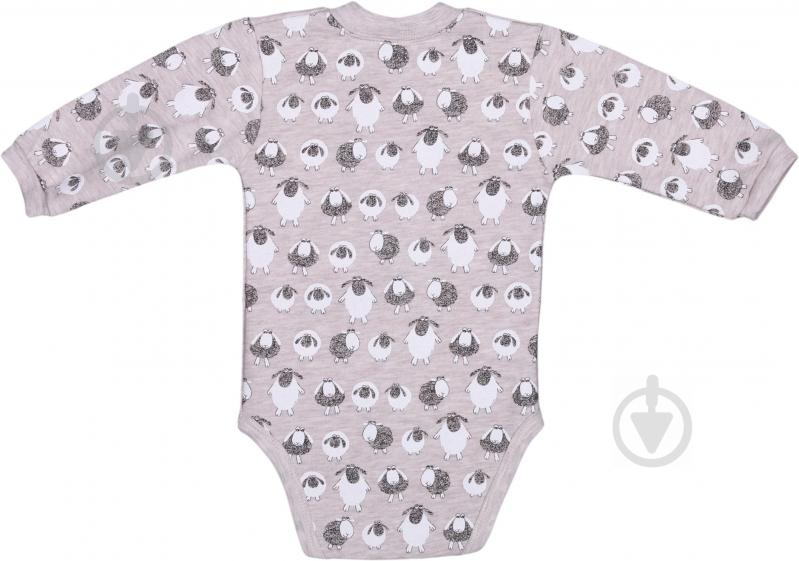 Боді дитяче для дівчинки Baby Veres Sheep heat р.68 коричневий - фото 3