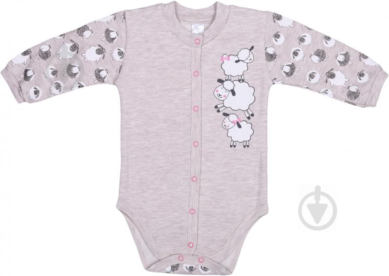 Боді дитяче для дівчинки Baby Veres Sheep heat р.68 коричневий - фото 2