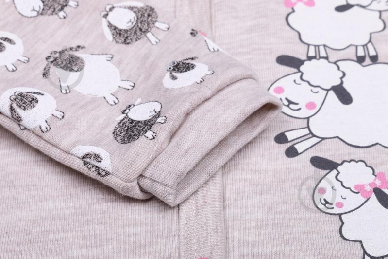 Боді дитяче для дівчинки Baby Veres Sheep heat р.68 коричневий - фото 4