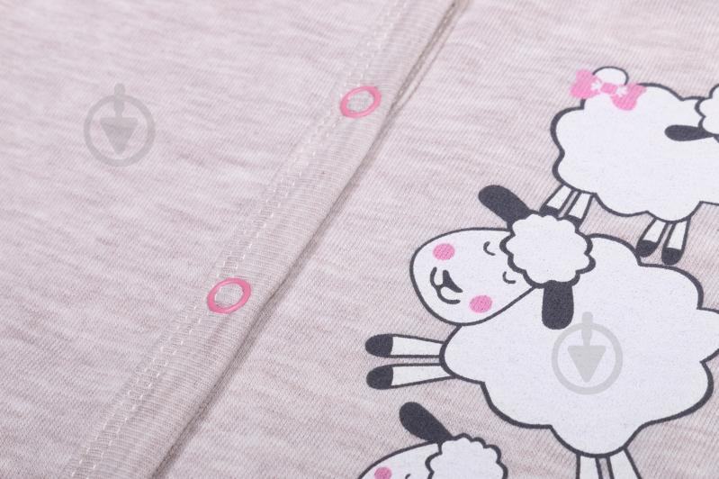 Боді дитяче для дівчинки Baby Veres Sheep heat р.68 коричневий - фото 5