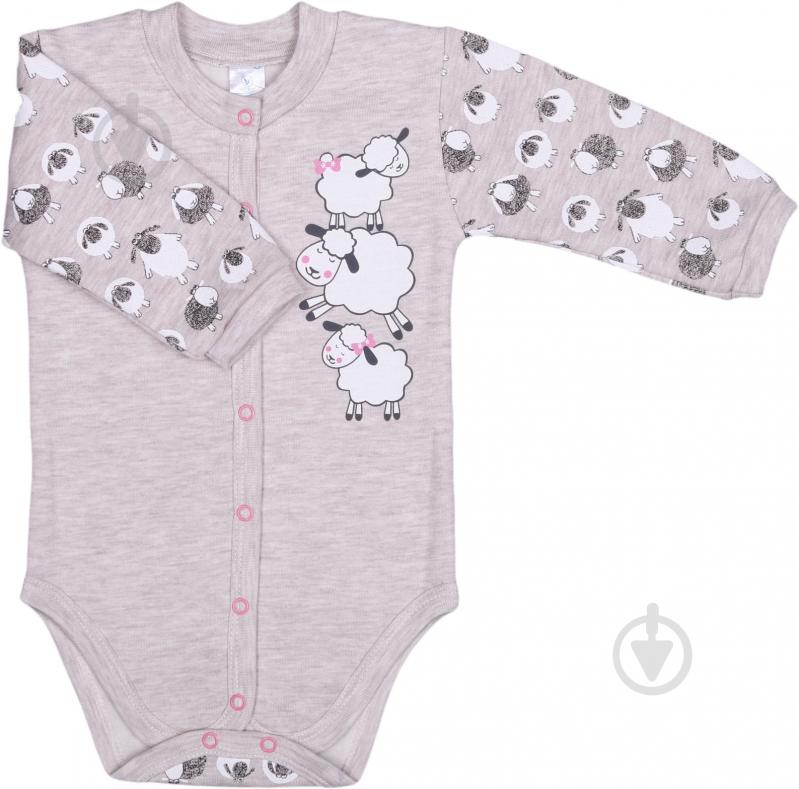 Боді дитяче для дівчинки Baby Veres Sheep heat р.80 коричневий - фото 1