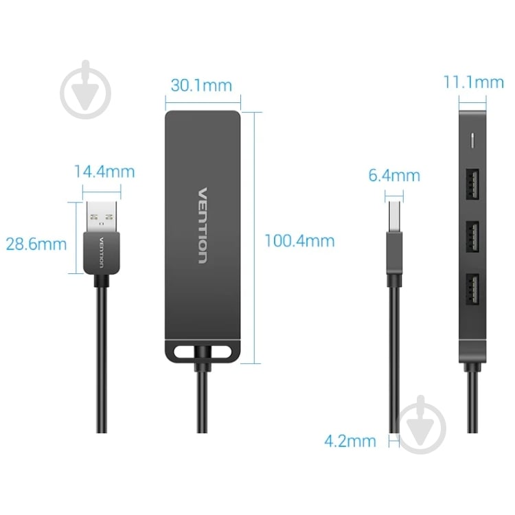 USB-хаб Vention CHMBB - фото 2 USB-хаб Vention CHMBB - фото 2