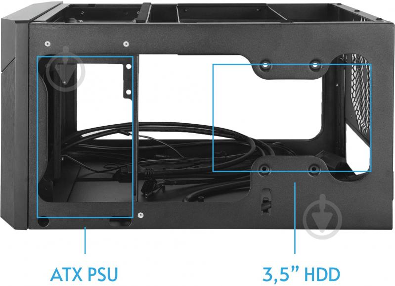 Корпус Chieftec PRO CUBE MINI CN-01B-OP miniITX Black - фото 14