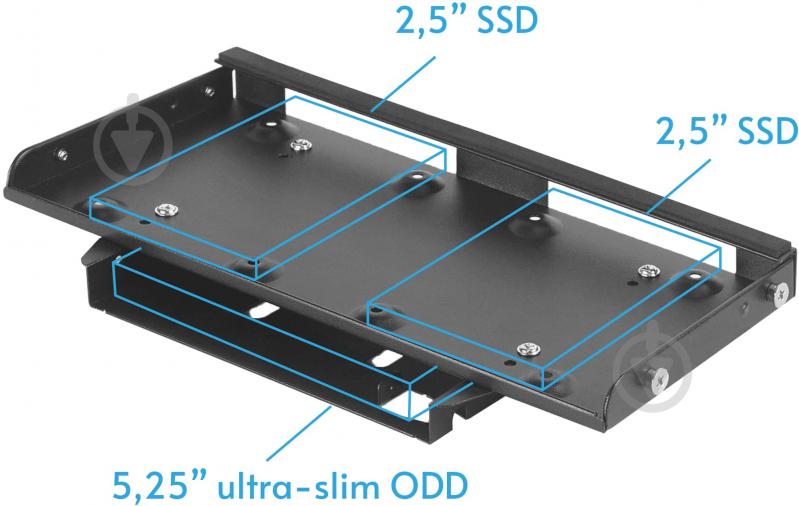 Корпус Chieftec PRO CUBE MINI CN-01B-OP miniITX Black - фото 12