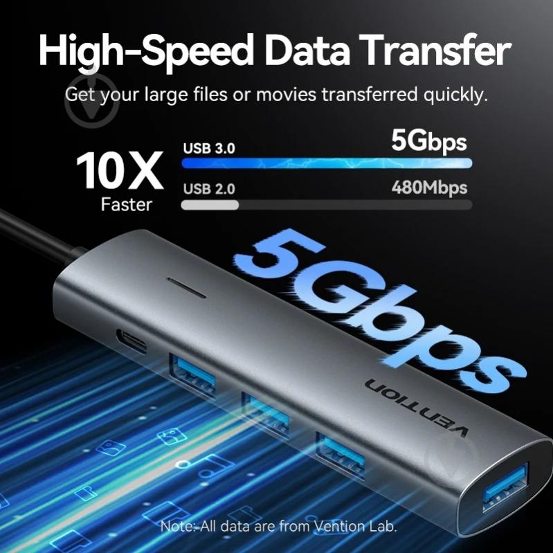 USB-хаб Vention TGZHB - фото 7
