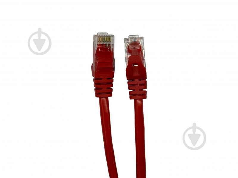 Патч-корд Gear GPC-UTPCCARJ45-0.5R, RJ45, UTP 5e, 24AWG 0,5 м червоний - фото 1