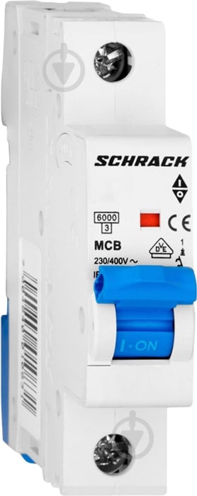 Автоматический выключатель Schrack 1P С 10А (6кА) AM617110-- - фото 1