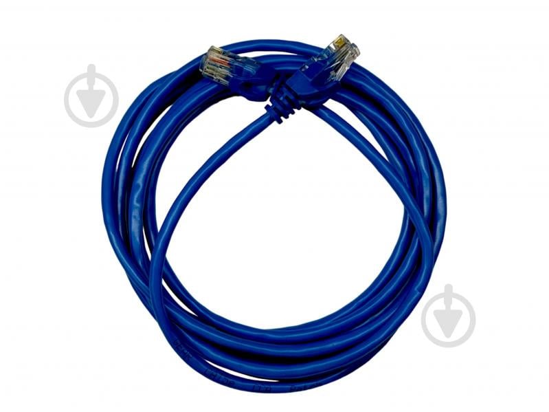 Патч-корд Gear GPC-UTPCCARJ45-1BE, RJ45, UTP 5e, 24AWG 1 м синій - фото 2