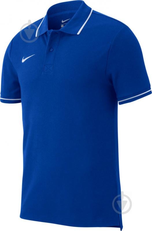 Поло Nike M POLO TM CLUB19 SS AJ1502-463 р.S темно-синій - фото 1