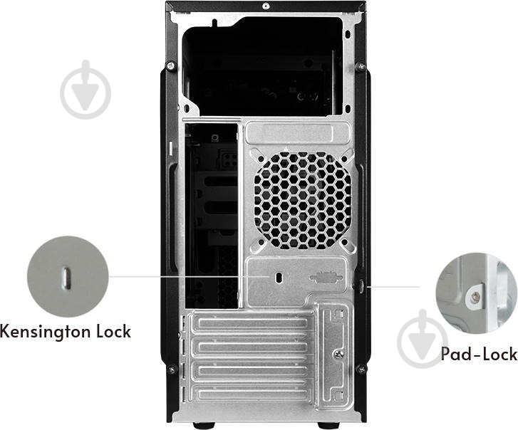 Корпус Chieftec UNI 350W Black (UB-03B-350GPB) - фото 6
