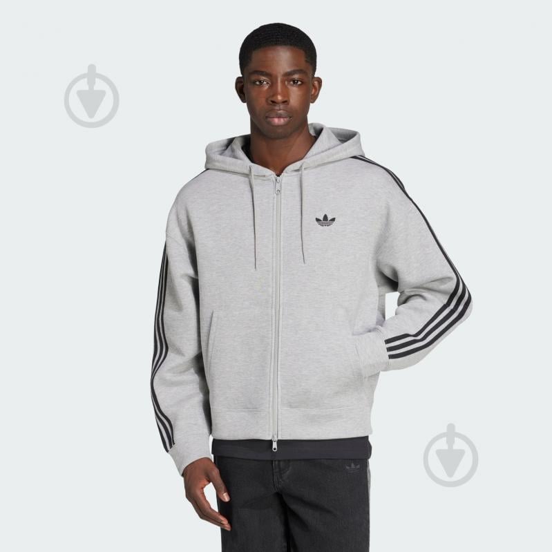 Джемпер Adidas SPACER HOODIE JW5965 р.2XL сірий - фото 1 Джемпер Adidas SPACER HOODIE JW5965 р.2XL сірий - фото 1