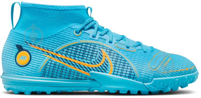 Сороконожки Nike JR SUPERFLY 8 ACADEMY TF DJ2864-484 р.33,5 голубой - фото 3