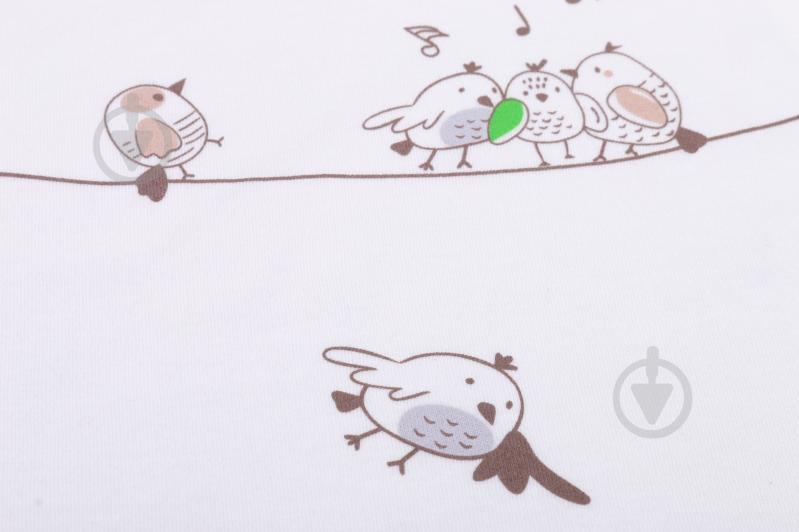 Боди детское унисекс Baby Veres Funy sparrows цельный р.68 молочный - фото 5