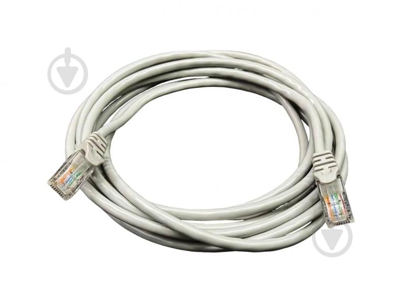 Патч-корд Gear GPC-UTPCCARJ45-15G, RJ45, UTP 5e, 24AWG 15 м сірий - фото 2