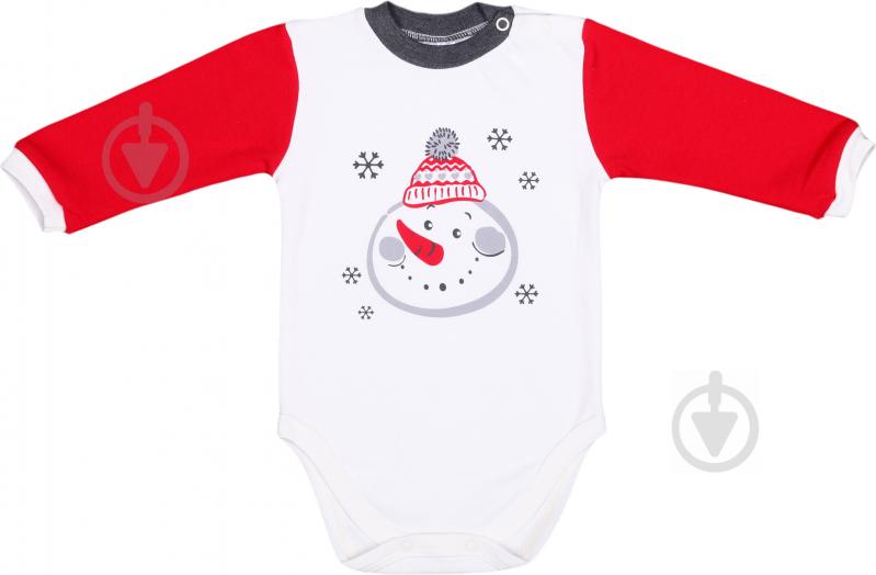 Боди детское унисекс Baby Veres Happy New Year цельный р.62 красный - фото 2