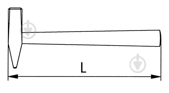Молоток слюсарний WURTH з пластиковою рукояткою та металевим стержнем 300G 300 г 0714732403 - фото 2