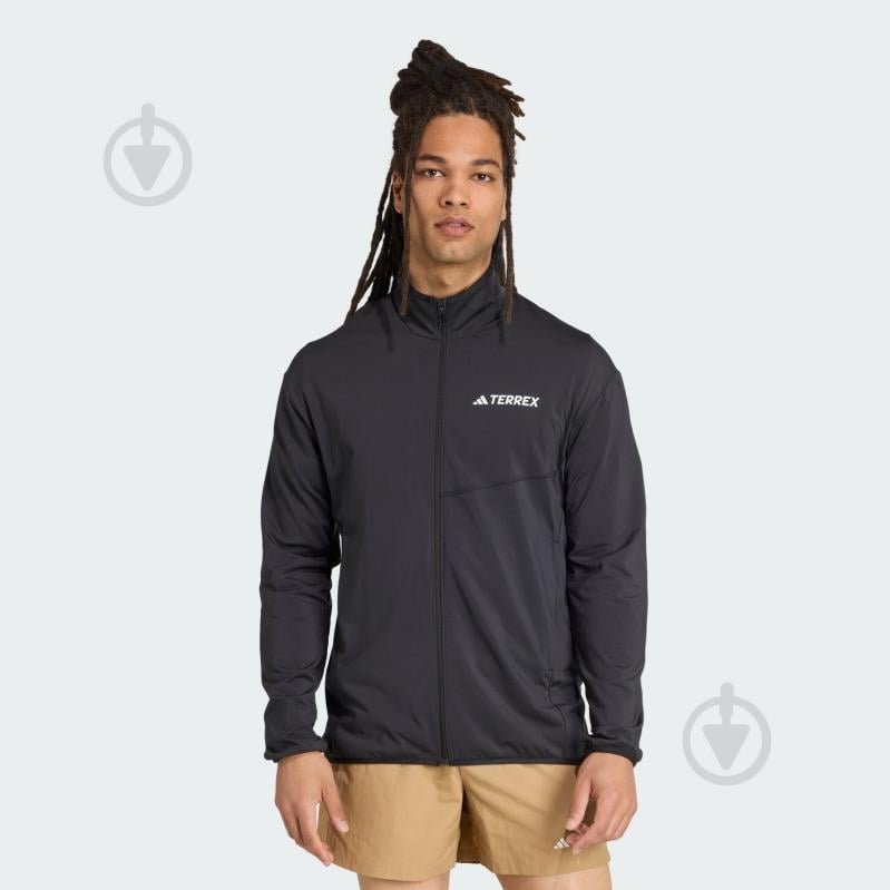 Джемпер Adidas MT CW T FZ FL JM0141 р.2XL чорний - фото 1