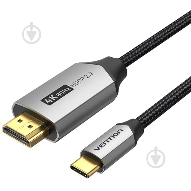 Кабель Vention USB 3.1 Type-C M to HDMI M 2 м черный (CRBBH) - фото 1