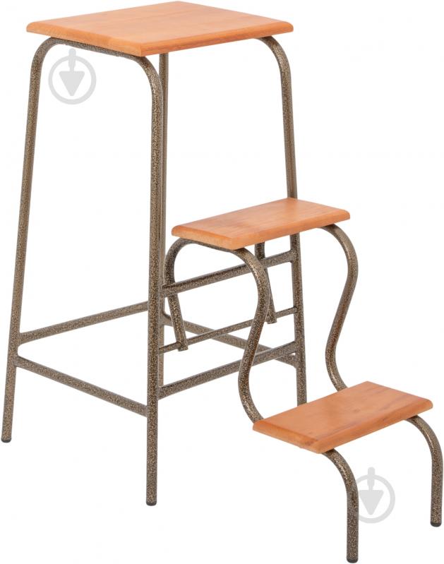 Табурет-лестница черешня / бронза - фото 2