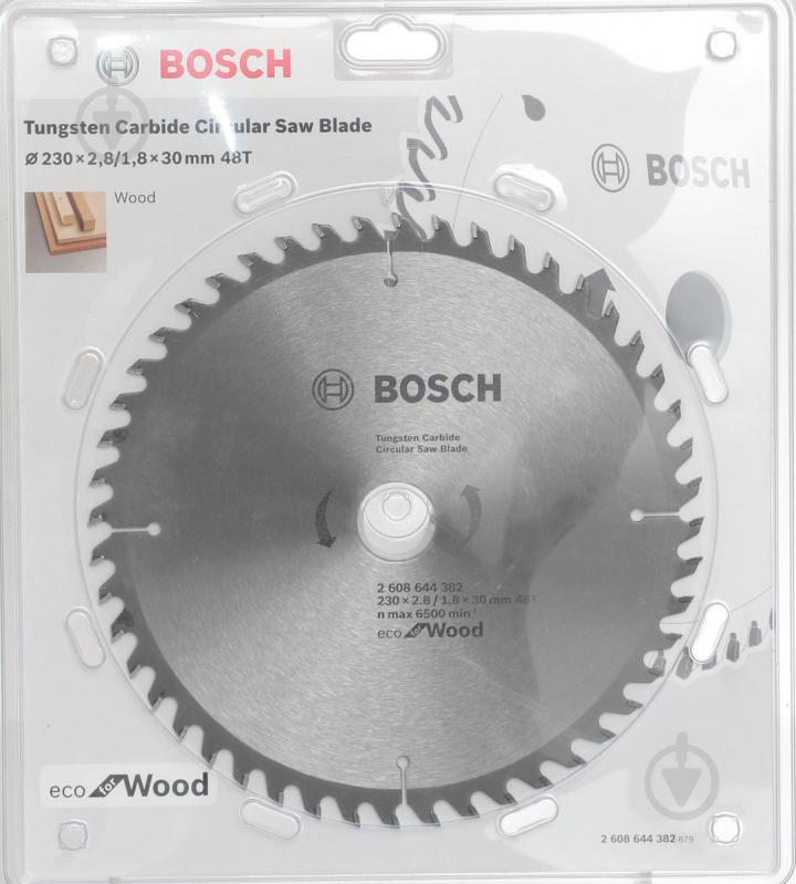 Пиляльний диск Bosch ECO WO 230x30-48T 2608644382 - фото 2