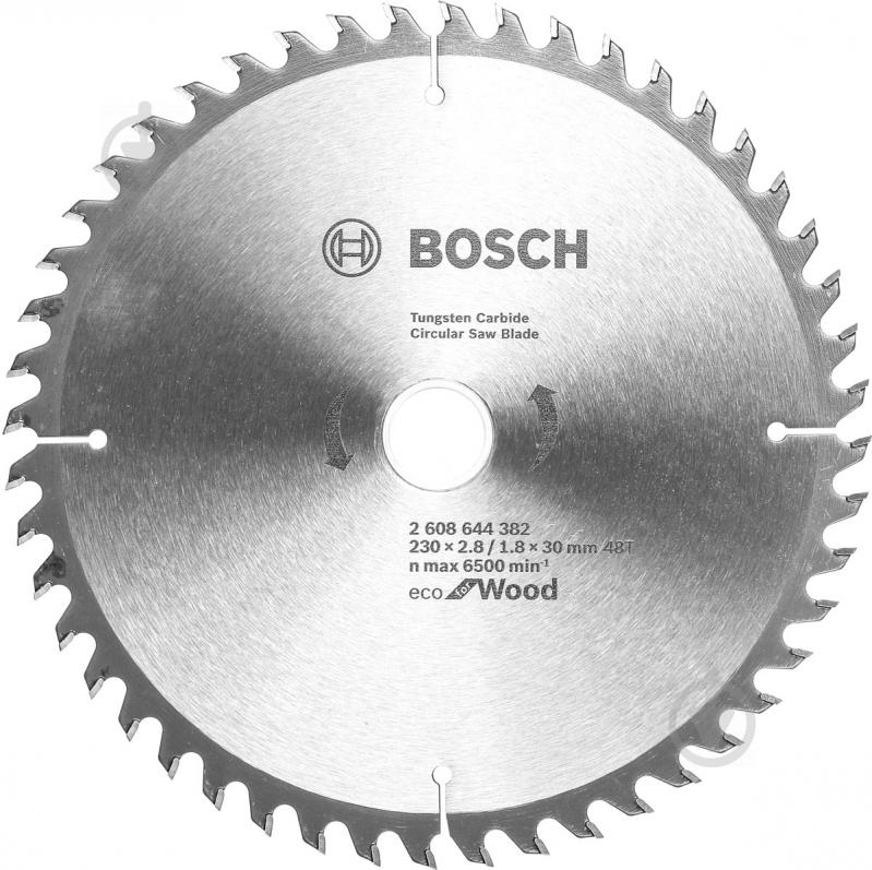 Пиляльний диск Bosch ECO WO 230x30-48T 2608644382 - фото 1