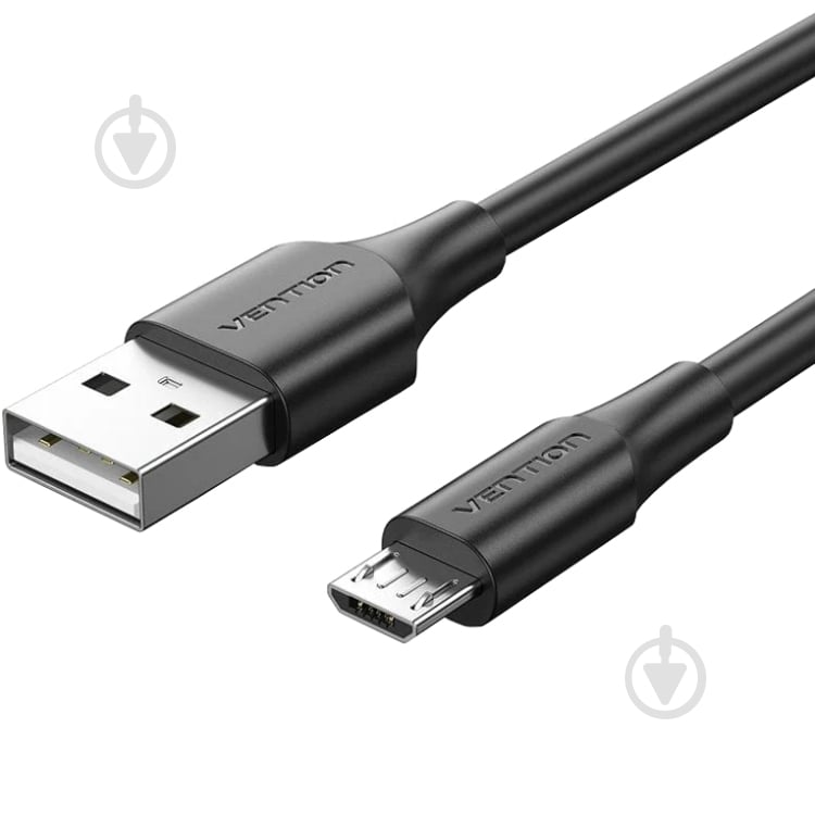 Кабель Vention USB 2.0 AM-micro BM 2 м черный (CTIBH) - фото 1 Кабель Vention USB 2.0 AM-micro BM 2 м черный (CTIBH) - фото 1