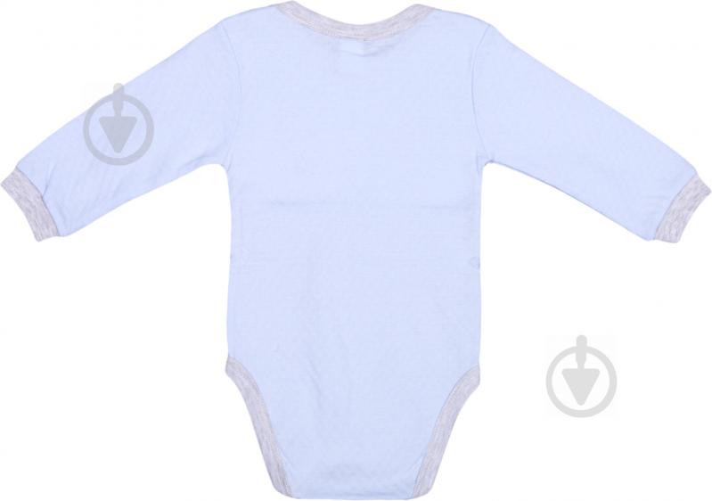 Боді дитяче для хлопчика Baby Veres Honey bunny суцільний р.68 блакитний - фото 3