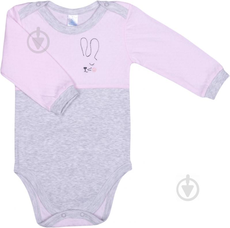 Боді дитяче для дівчинки Baby Veres Honey bunny суцільний р.68 рожевий - фото 1