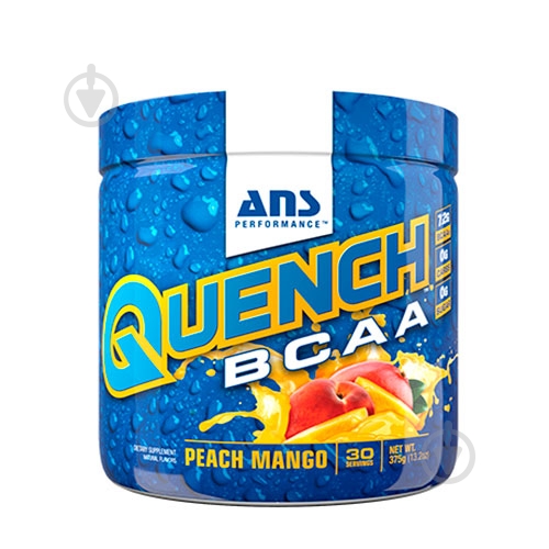 Амінокислотна суміш ANS QUENCH BCAA персикманго 375 г - фото 1