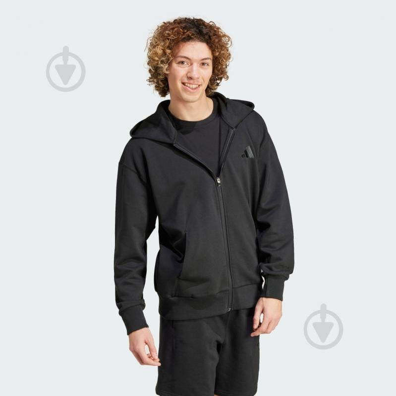 Джемпер Adidas M A SZN FL FZ IX1249 р.3XL чорний - фото 3