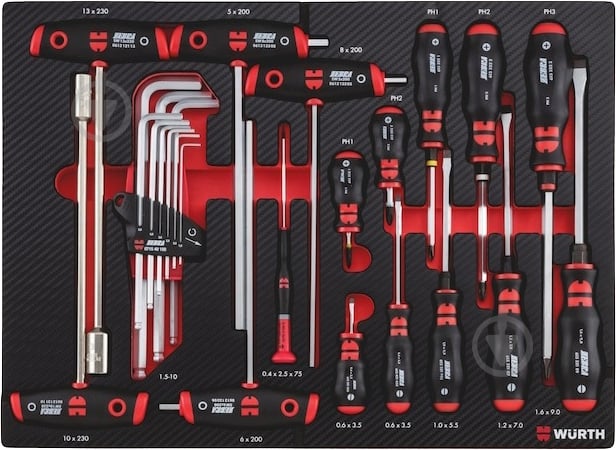 Набір викруток WURTH в ложементі 25 предметів 0965905915 - фото 1 Набір викруток WURTH в ложементі 25 предметів 0965905915 - фото 1