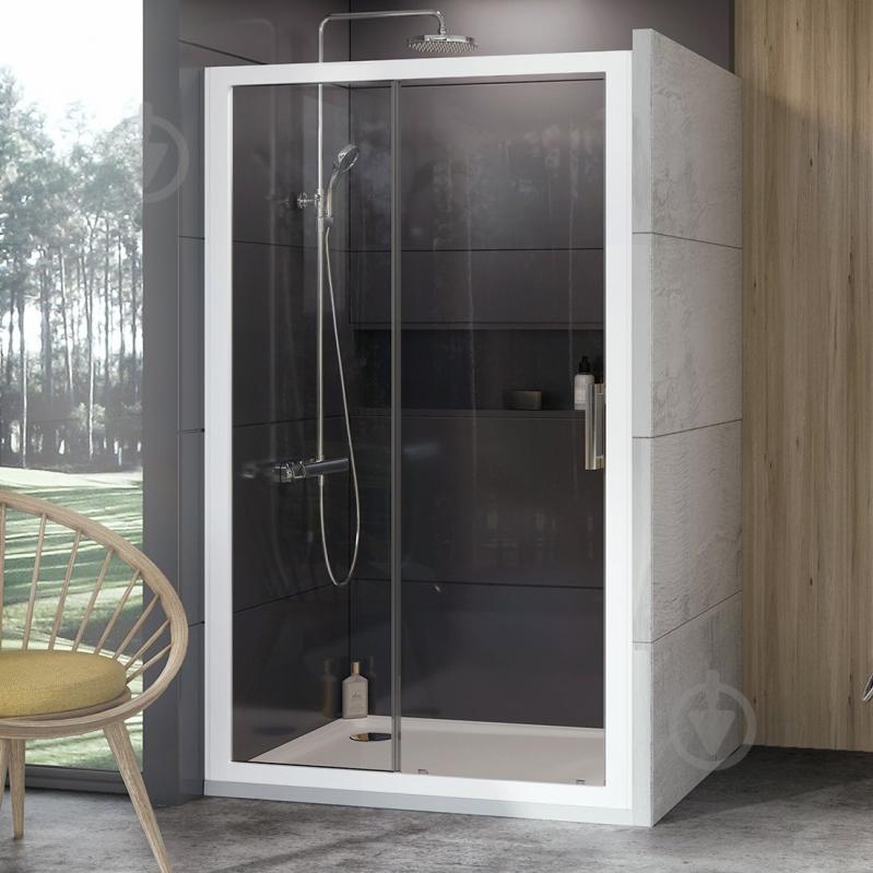 Душевые двери Ravak 10DP2-110 белый + Transparent - фото 1 Душевые двери Ravak 10DP2-110 белый + Transparent - фото 1