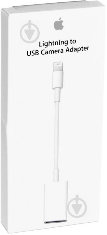 Адаптер Apple Lightning – USB 0.2 м белый (MD821ZM/A) Camera for iPad - фото 4