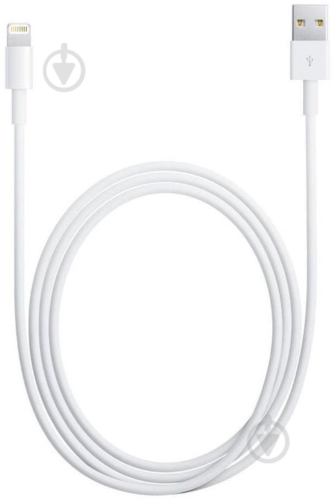 Кабель Apple Lightning – USB 2 м белый (MD819ZM/A) - фото 1