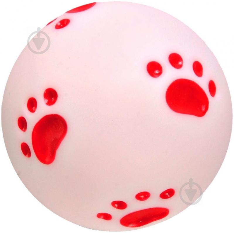 Игрушка для собак Trixie Мяч с лапками винил со звуком 10 см 3434 - фото 1