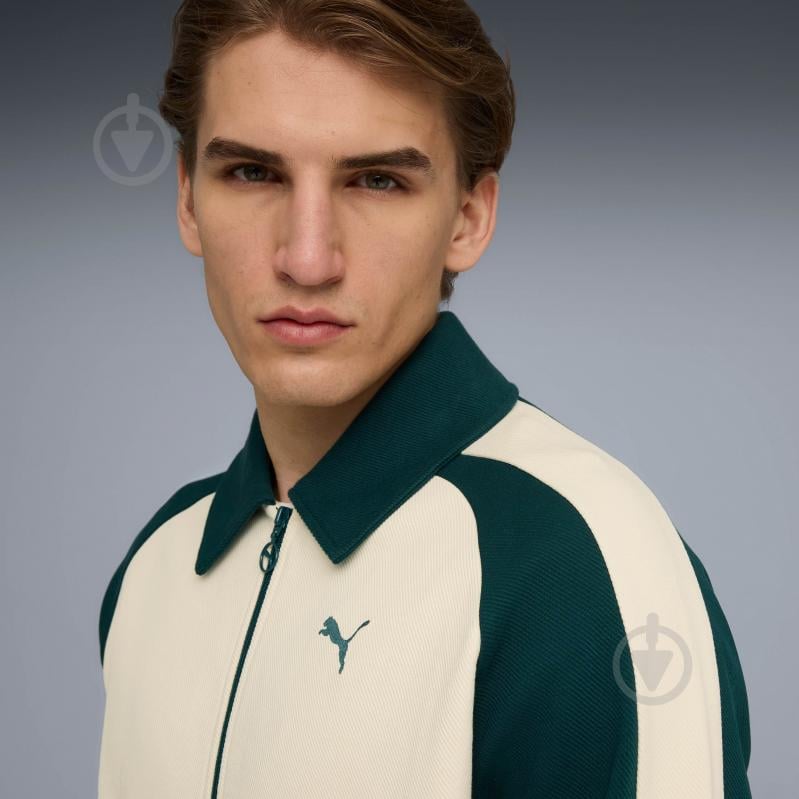 Джемпер Puma T7 Relaxed Wing Collar Jacquard Track Jacket DK 63299487 р.L белый - фото 3 Джемпер Puma T7 Relaxed Wing Collar Jacquard Track Jacket DK 63299487 р.L белый - фото 3