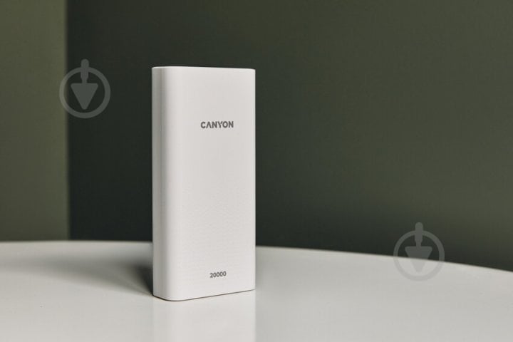 Повербанк Canyon PB-2001 20000 mAh white (CNE-CPB2001W) - фото 3