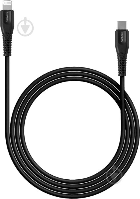 Кабель Canyon USB Type-C Lightning MFI-4 1,2 м black (CNS-MFIC4B) - фото 1