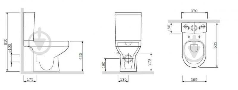 Унитаз-компакт AM.PM Spirit FlashClean C708600SC - фото 9