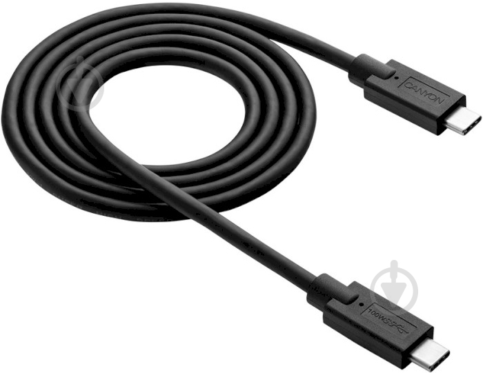 Кабель Canyon USB-C — USB-C CNS-USBC9 1,2 м black (CNS-USBC9B) - фото 1