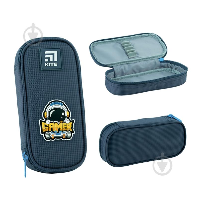 Пенал 662 Good Game KITE синий - фото 1