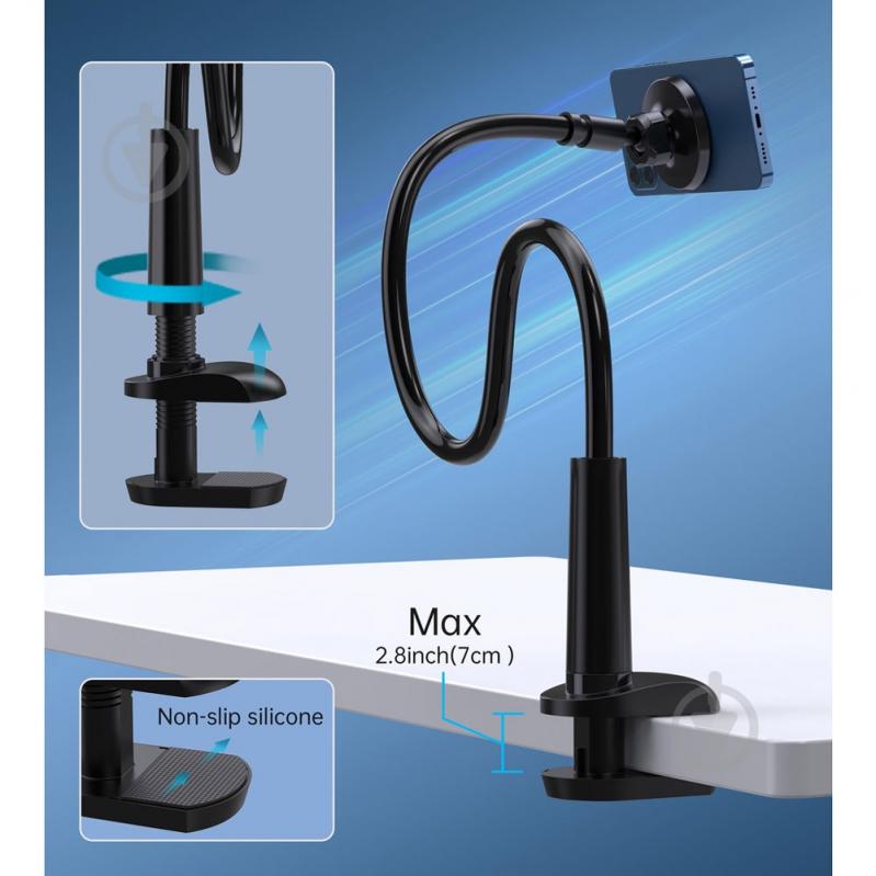 Автодержатель Choetech H049-BK черный - фото 8