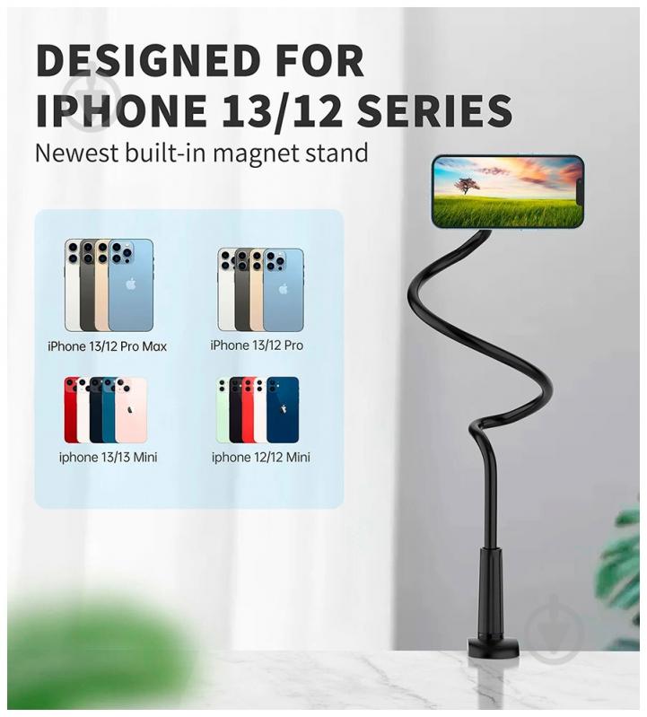 Автодержатель Choetech H049-BK черный - фото 9