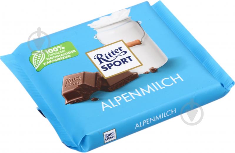 Молочний шоколад Ritter Sport з альпійським молоком 100 г - фото 2