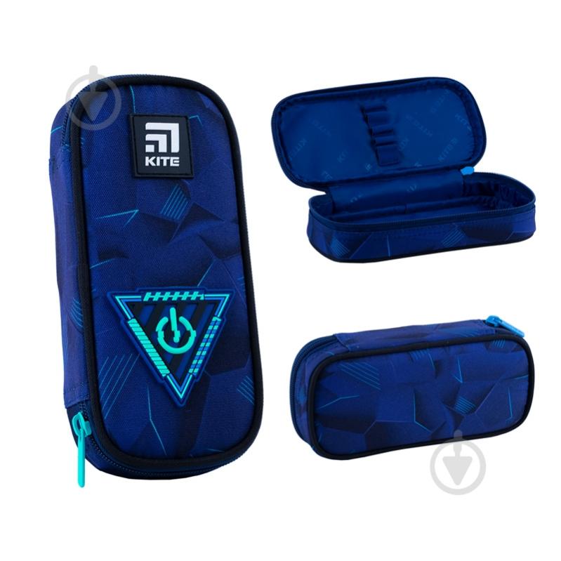 Пенал 662 Play Again KITE синий - фото 1 Пенал 662 Play Again KITE синий - фото 1