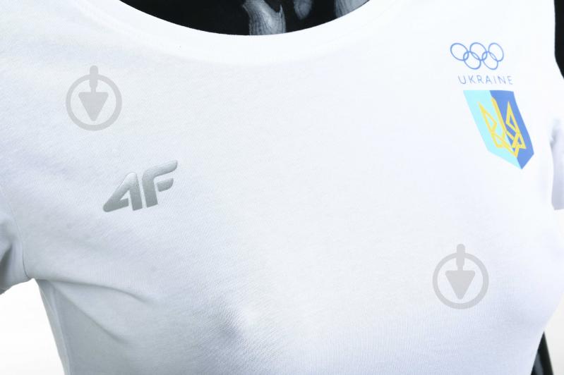 Футболка 4F TSHIRT 4FSSS23TTSHF1942-10S білий - фото 2