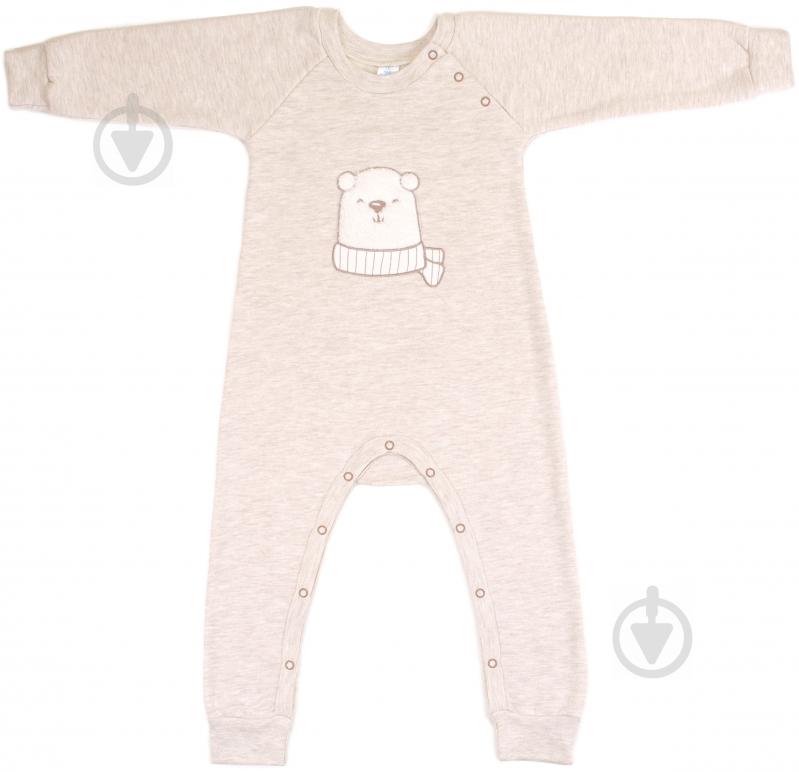 Комбінезон Baby Veres Polar bear р.80 бежевий - фото 1