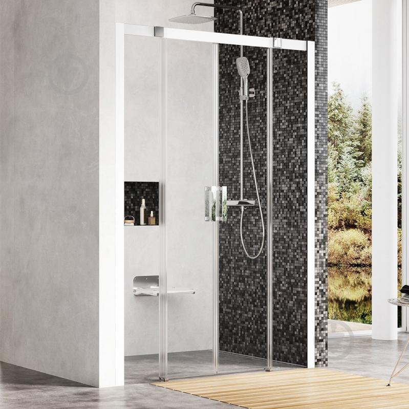 Душові двері Ravak MSD4-160 білий+Transparent - фото 1
