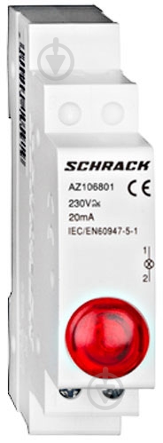Індикатор Schrack LED 230В AC червоний AZ106801-- - фото 1 Індикатор Schrack LED 230В AC червоний AZ106801-- - фото 1